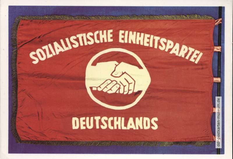 Erste Fahne der Sozialistischen Einheits-Partei Deutschlands (1946) - 1978