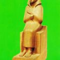 Sitzbild des Gutsvorstehers Cherti-Hotep um 1870 v.u.Z. im Ägyptischen Museum - 1979