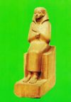 Sitzbild des Gutsvorstehers Cherti-Hotep um 1870 v.u.Z. im Ägyptischen Museum - 1979
