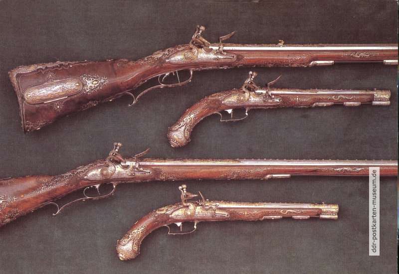 Historisches Museum Dresden - Steinschloßpistolen und Steinschloßgewehre von 1741 Suhl - 1980