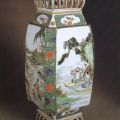 Porzellanlaterne aus China um 1700, bemalt im Stil der "Grünen Familie" - 1982