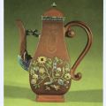 Kaffeekanne mit Emailmalerei und Edelsteinen von J.F. Meyer, um 1710 Meißen - 1972
