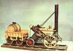 Modell der "Rocket", erste leistungsfähige Dampflokomotive der Welt, 1829 England - 1977