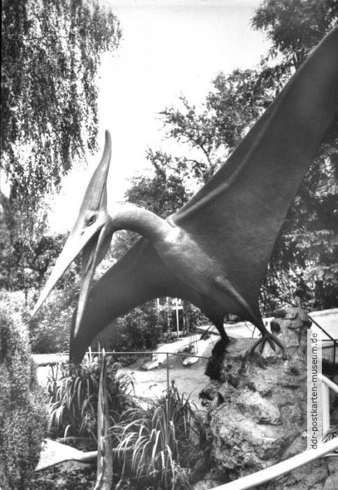 Saurierparkanlage mit Pteranodon aus der Kreidezeit - 1983