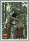 Saurierparkanlage mit Antrodemus und Camptosaurus aus der Jurazeit - 1988