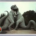 Saurierparkanlage mit Tarbosaurus aus der Kreidezeit - 1988