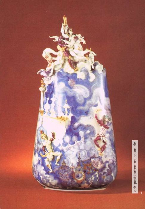Porzellansammlung, Vase mit plastischer Figurengestaltung "Märchen aus 1001 Nacht" - 1982