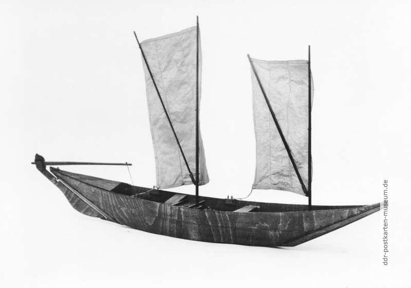 Segelboot für den Handel und Fischfang auf der Oder bis zum 18. Jahrhundert - 1982