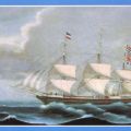 Gemälde von Heinrich Reimers, 1857 "Fregattschiff Alt-Mecklenburg" - 1986