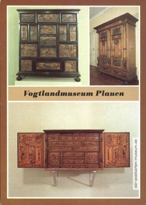 Vogtland-Museum - Kabinettschrank Sudetenland, Barockschrank 1661, Kabinettschrank süddeutsch - 1982