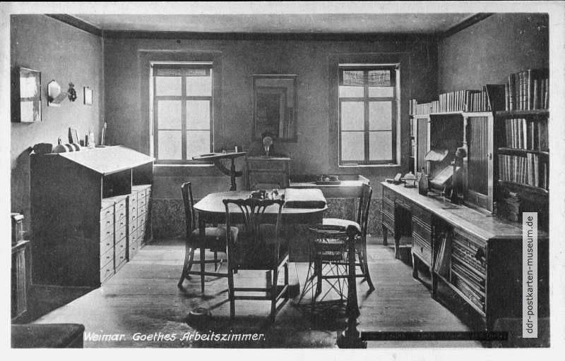 Goethehaus am Frauenplan, Goethes Arbeitszimmer - 1949