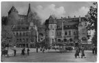 Aufgang zur Burg am Marktplatz, Hotel "Mylauer Hof" - 1954