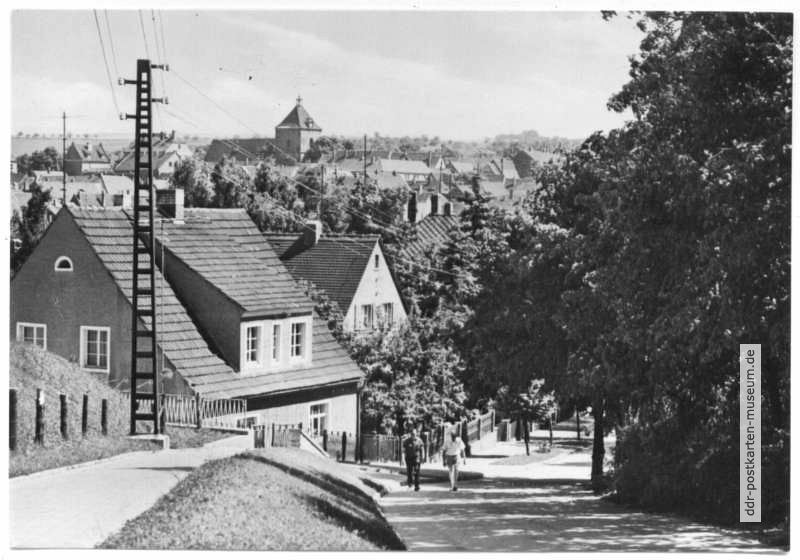 Blick zur Stadtmitte und Kirche am Markt - 1969
