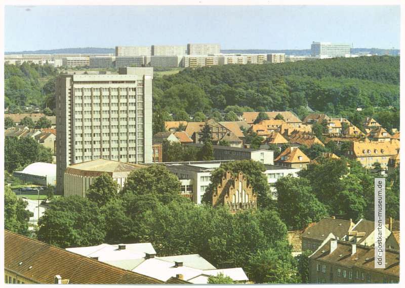 Stadtzentrum mit Blick zur Südstadt - 1990