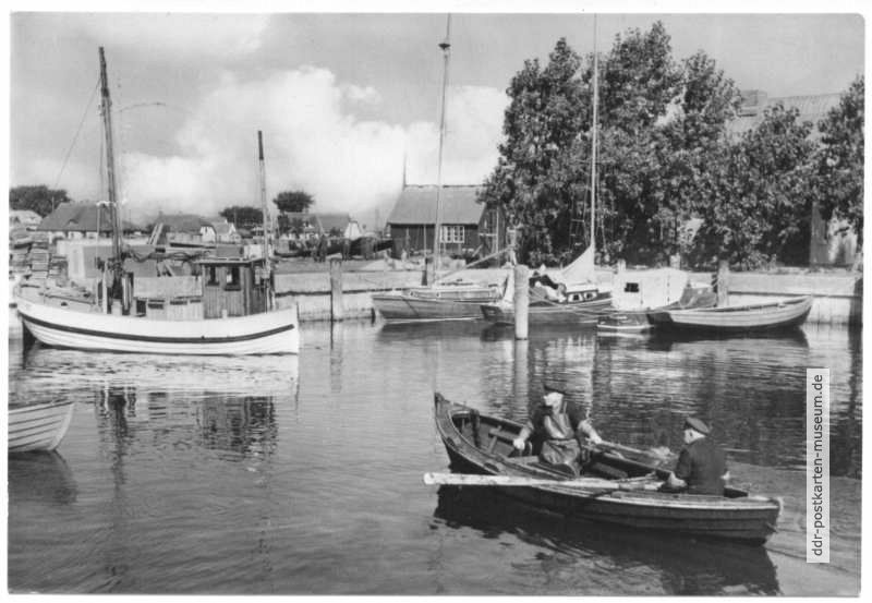 Der Hafen in Neuendorf - 1970