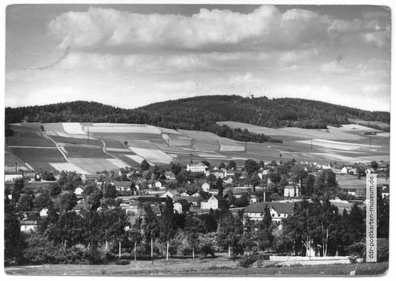Blick auf Neukirch im Mittellausitzer Bergland - 1964