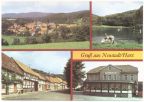 Blick auf Neustadt, Gondelteich, Bodestraße, FDGB-Gaststätte "Ratskeller" - 1988