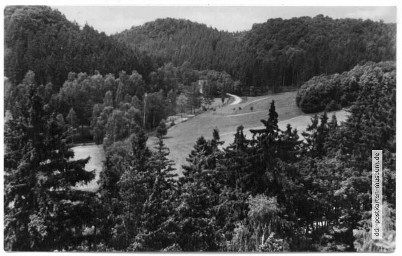 Neustadt am Südharz, Blick vom Felsentor - 1957
