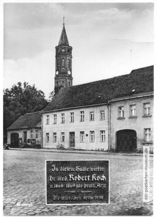 Marktplatz, Kirche und Wohnhaus von Dr. Robert Koch - 1963