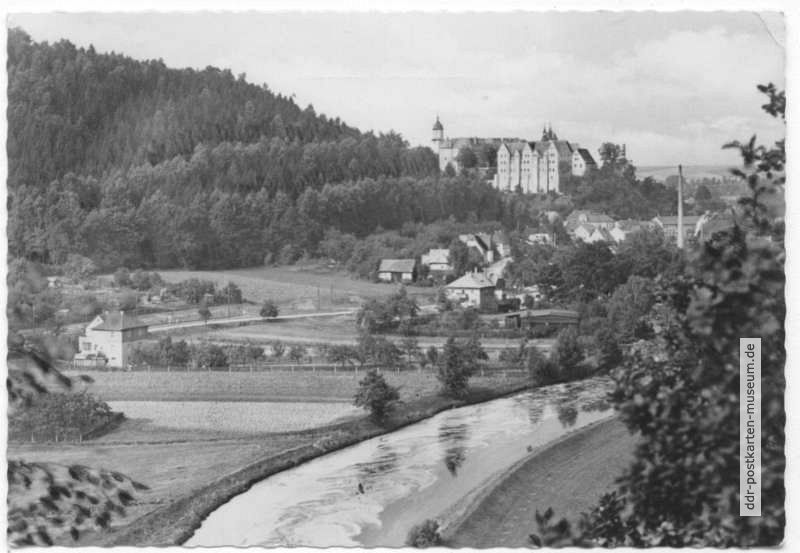Blick von der Seminarbastei auf das Muldental - 1955