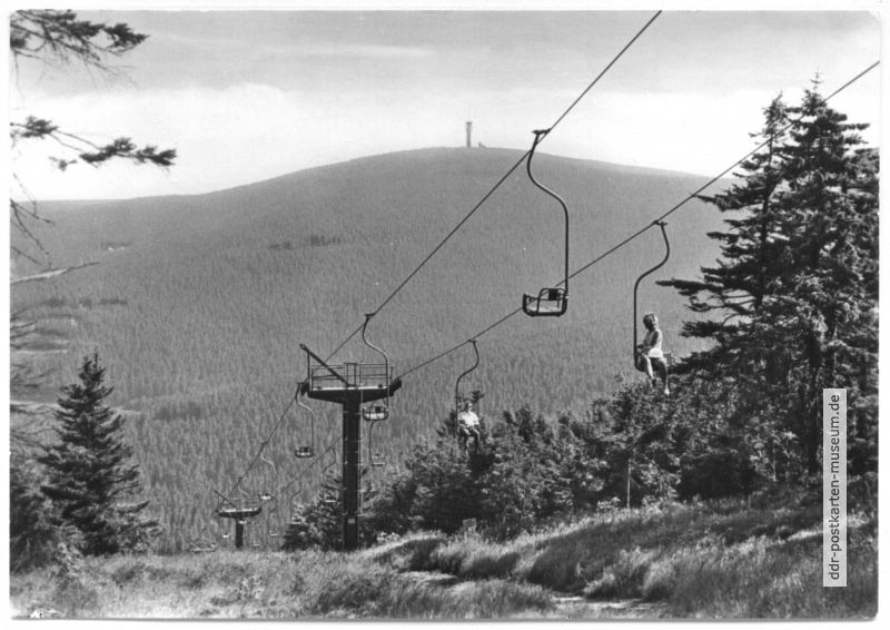 Sessellift zum Kleinen Fichtelberg 1206 m - 1982