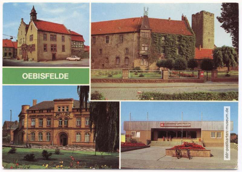 Rathaus, Burg, Jägerhof, Konsum-Kaufhalle - 1979
