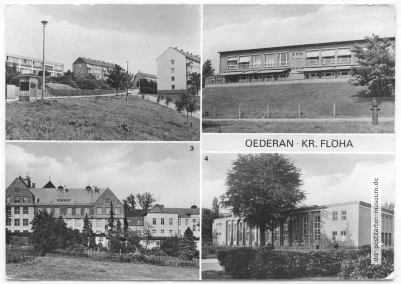 Neubauten, Kinderkrippe "Sonnenland", Herbert-Warnke-Oberschule, Sporthalle - 1981