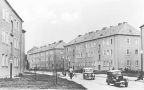 Vorkriegs-PKW und Lieferwagen "Framo" in der August-Bebel-Straße von Hoyerswerda - 1959