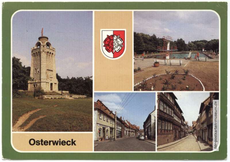 Friedensturm, Freibad, Kapellenstraße, Mittelstraße - 1987