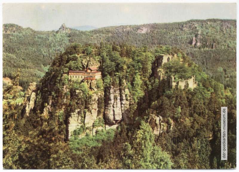 Der Berg Oybin, Blick vom Pferdeberg - 1960