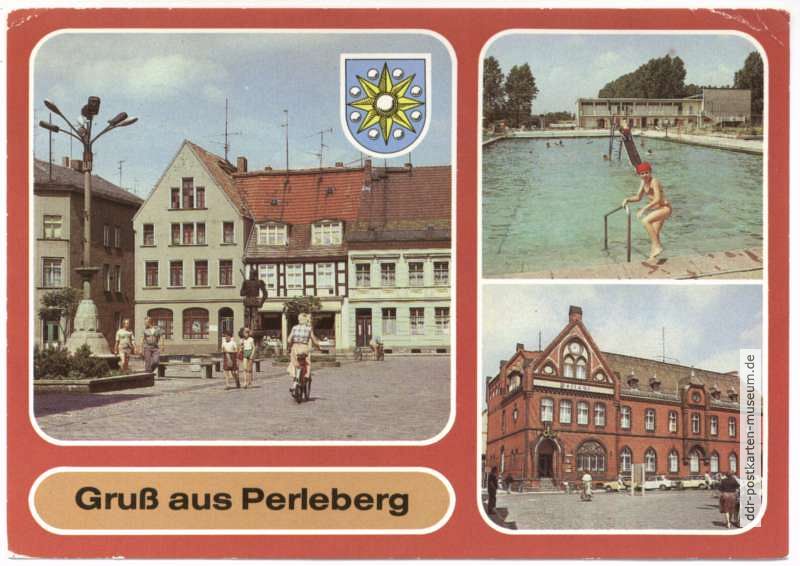 Großer Markt, Freibad, Postamt - 1986