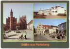 Blick zum Rathaus und Kirche, Geschwister-Scholl-Oberschule, Großer Markt - 1986