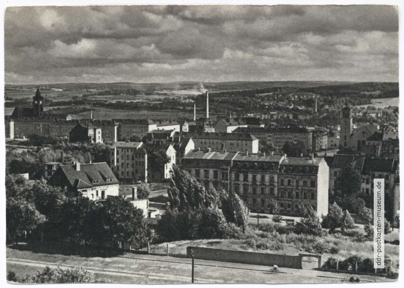 Blick auf Plauen - 1962