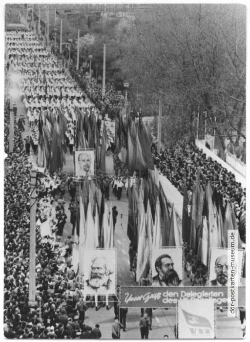 Demonstration zum VII. Parteitag der SED 1967 in Berlin - 1967