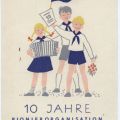 Sonderpostkarte zum 10. Geburtstag der Pionierorganisation "Ernst Thälmann" - 1958
