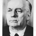 Porträtfoto von Wilhelm Pieck, Präsident der DDR - 1954