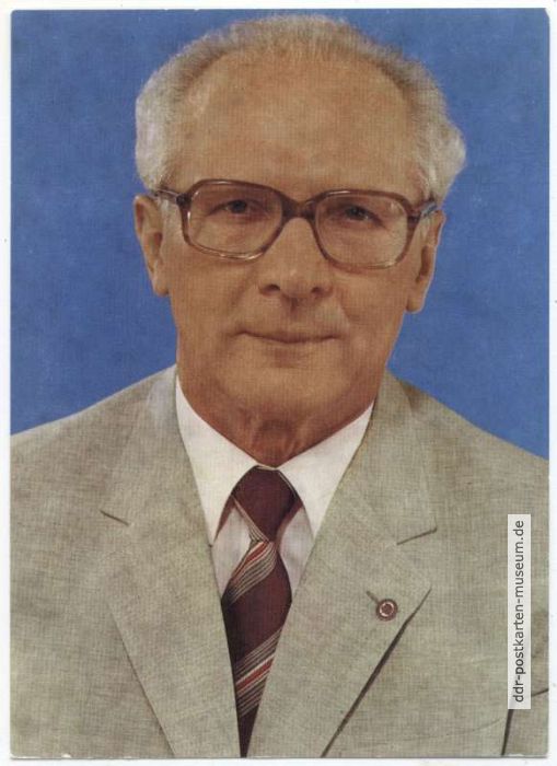 Erich Honecker, Generalsekretär des ZK der SED und Vorsitzender des Staatsrates -1983