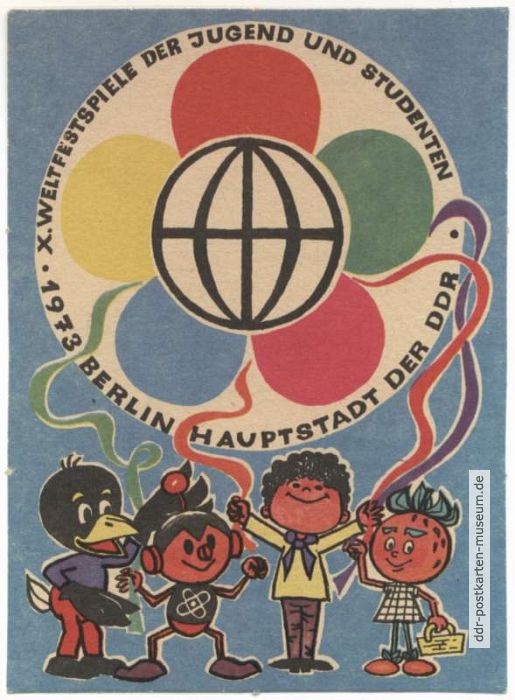 Emblem der X. Weltfestspiele 1973 in Berlin - 1973