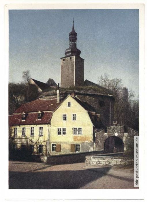 Burg Querfurt, Burgtor an der Stadtseite - 1952