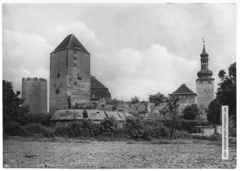 Burg Querfurt, eine der größten und ältesten Burgen der DDR - 1975