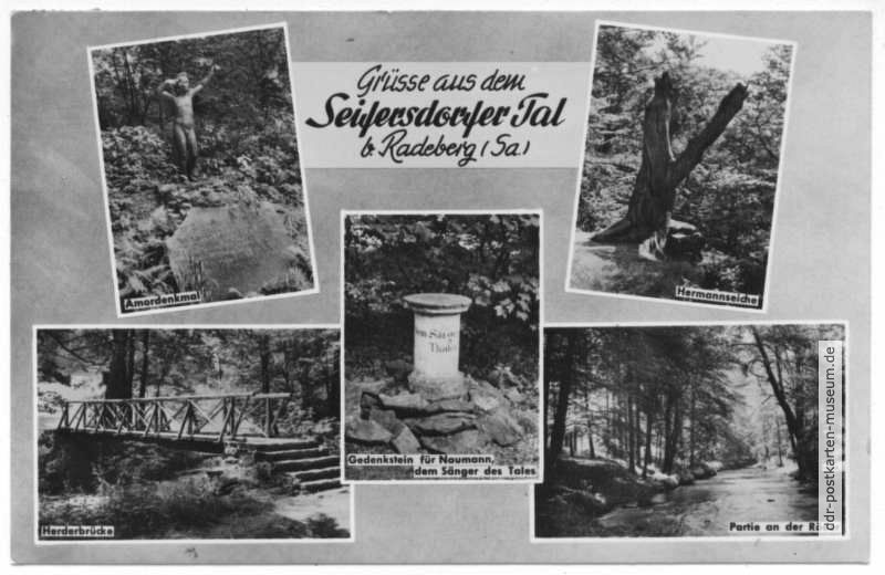 Grüße aus dem Seifersdorfer Tal bei Radeberg - 1962