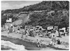Strand mit DRK-Rettungswacht - 1969