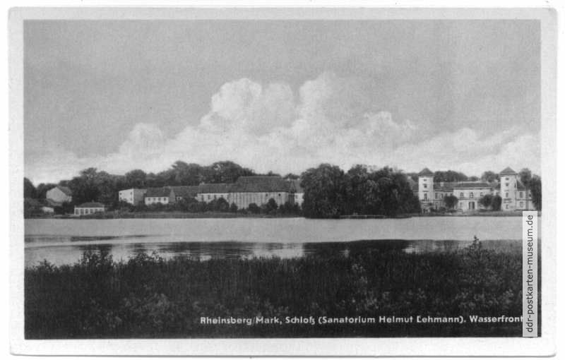 Blick zur Wasserfront vom Schloß (Sanatorium "Helmut Lehmann") - 1953