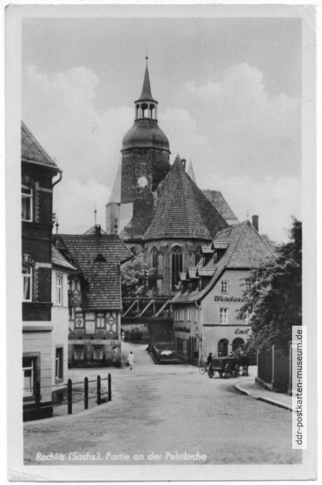 Partie an der Petrikirche - 1954