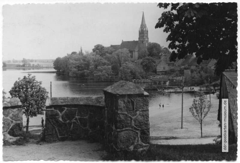 Blick zur Kirche St. Marien - 1962