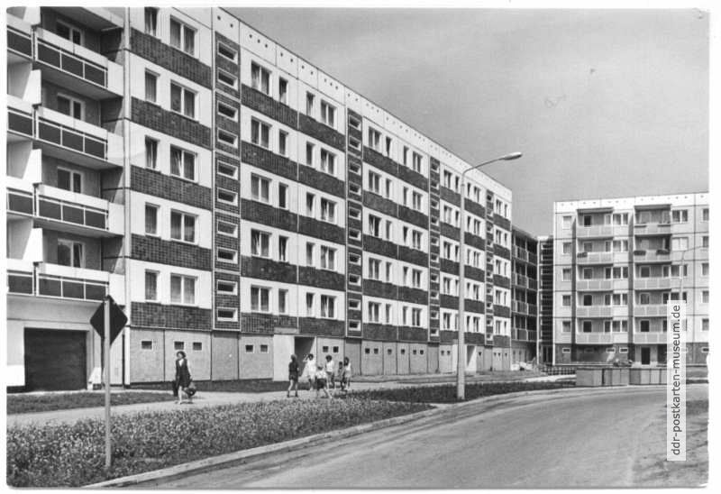 Neubaublock in Evershagen - 1975