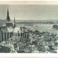 Blick über die Seestadt Rostock, Marienkirche - 1948