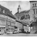 Blick vom Markt zur Heidecksburg, Töpfergasse - 1963