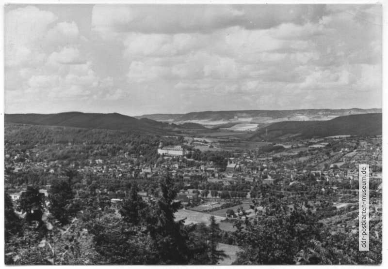 Blick vom Marienturm auf Rudolstadt - 1967