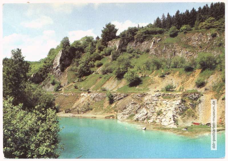 Der Blaue See bei Rübeland - 1984